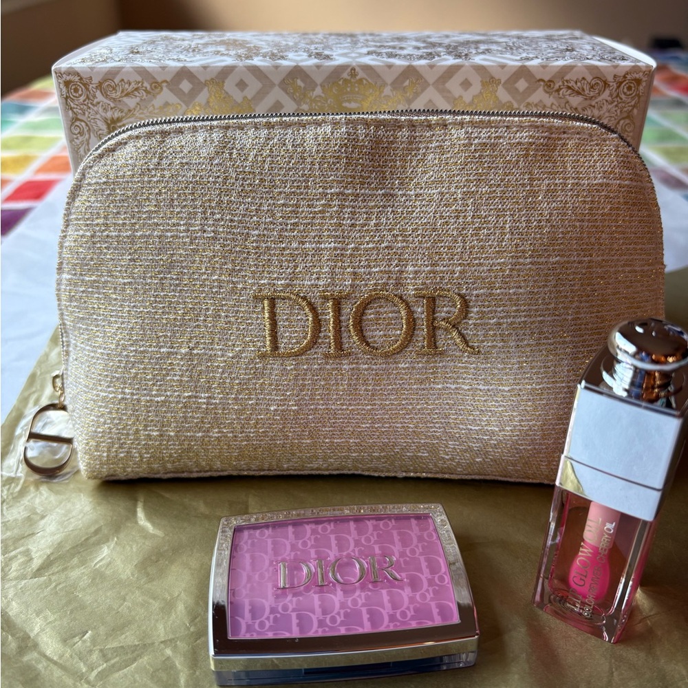 💄⭐️💄 DIOR LIP AND CHEEK  PINK GLOW SET 💄⭐️💄 NWT 💄⭐️💄